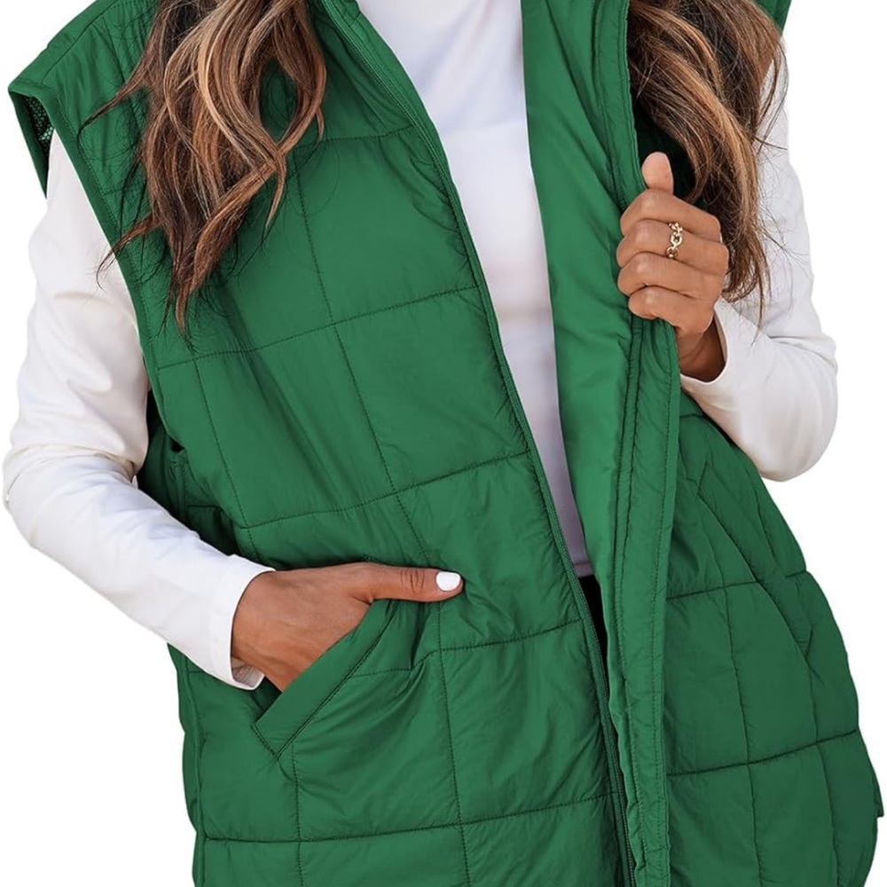 Puffer Green Quilted Vest